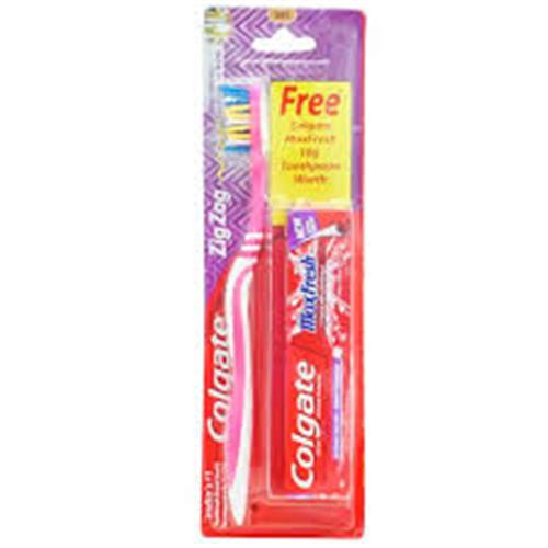 COLGATE TOOTHBRUSH ZIGZAG+PASTE